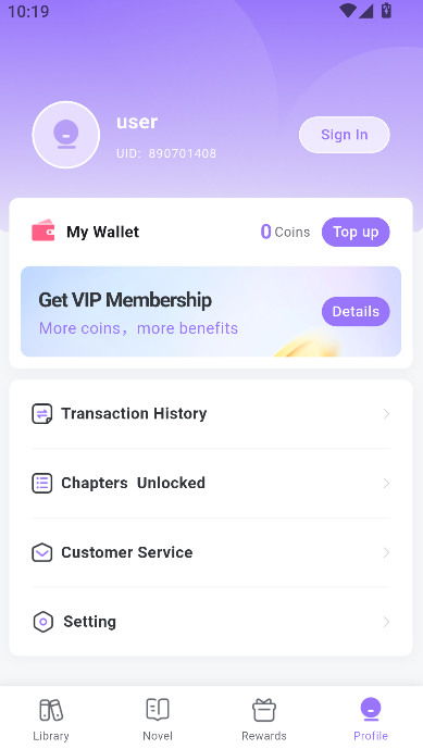 RocNovel海外小说app最新版v1.0.34 安卓版截图0